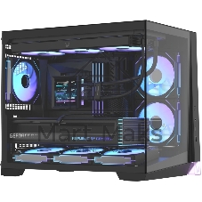 Корпус Formula Crystal Z4M черный без БП mATX 9x120mm 1xUSB3.0 audio bott PSU