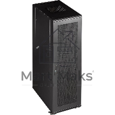 Шкаф коммутационный Lanmaster (TWT-CBB-37U-6X10-P1) напольный 37U 600x1000мм пер.дв.перфор. задн.дв.перфор.2-хст. 800кг черный IP20 сталь