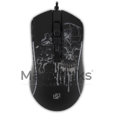 Мышь проводная Oklick 702G черный, 3600 dpi, USB, кнопки - 4