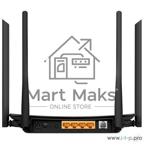 Роутер беспроводной TP-Link Archer VR300 AC1200 10/100BASE-TX/ADSL черный