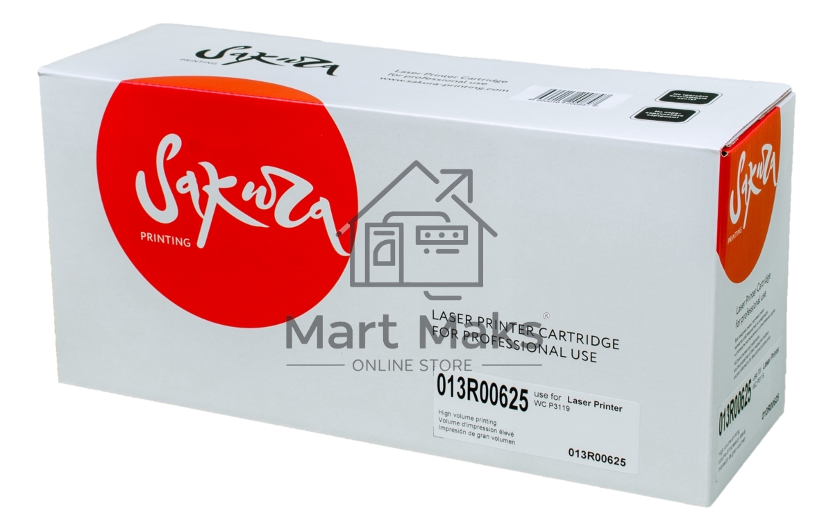 Картридж Sakura 013R00625 для Xerox WC3119, черный, 3000 к.