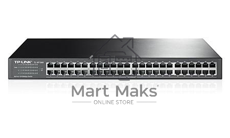 Коммутатор TP-Link SMB TL-SF1048 48-port 10/100M Switch, 48 10/100M RJ45 ports, 1U 19-inch rack-mountable steel case