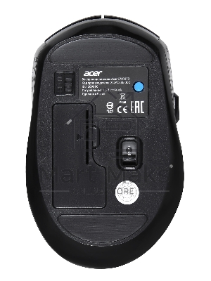 Мышь беспроводная Acer OMR070 черный, 1600 dpi, радиоканал, Bluetooth, USB, кнопки - 6