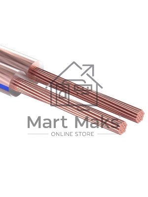 Кабель акустический Rexant 2х2,50 мм², прозрачный BLUELINE, мини-бухта 10 м 01-6208-3-10