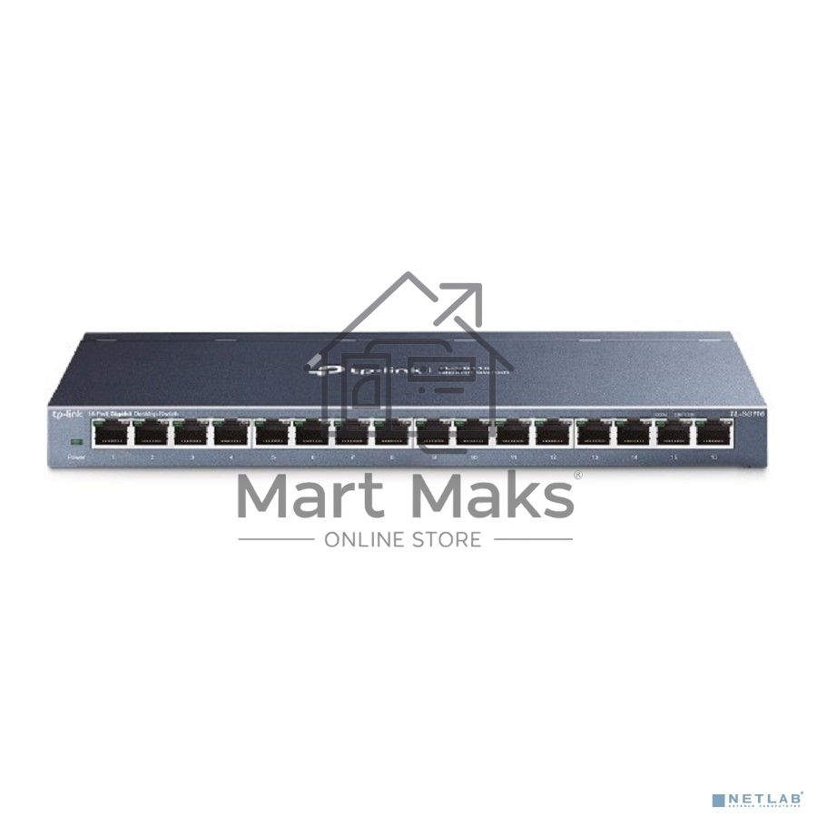 Коммутатор TP-LINK TL-SG116 16-портовый гигабитный настольный коммутатор