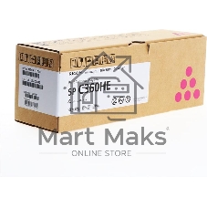 Картридж лазерный Ricoh SP C360HE пурпурный для SP C360DNw/SP C360SNw/SP C360SFNw/SP C361SFNw 6000 страниц.
