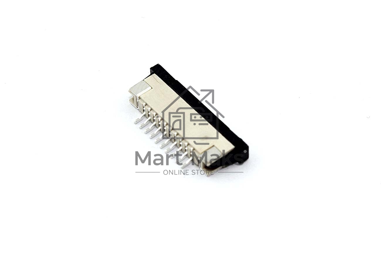 Разъем FPC  Half Coverage Bottom Contact 1.0K-BX-10PWB 10 pin высота 2мм шаг 1мм