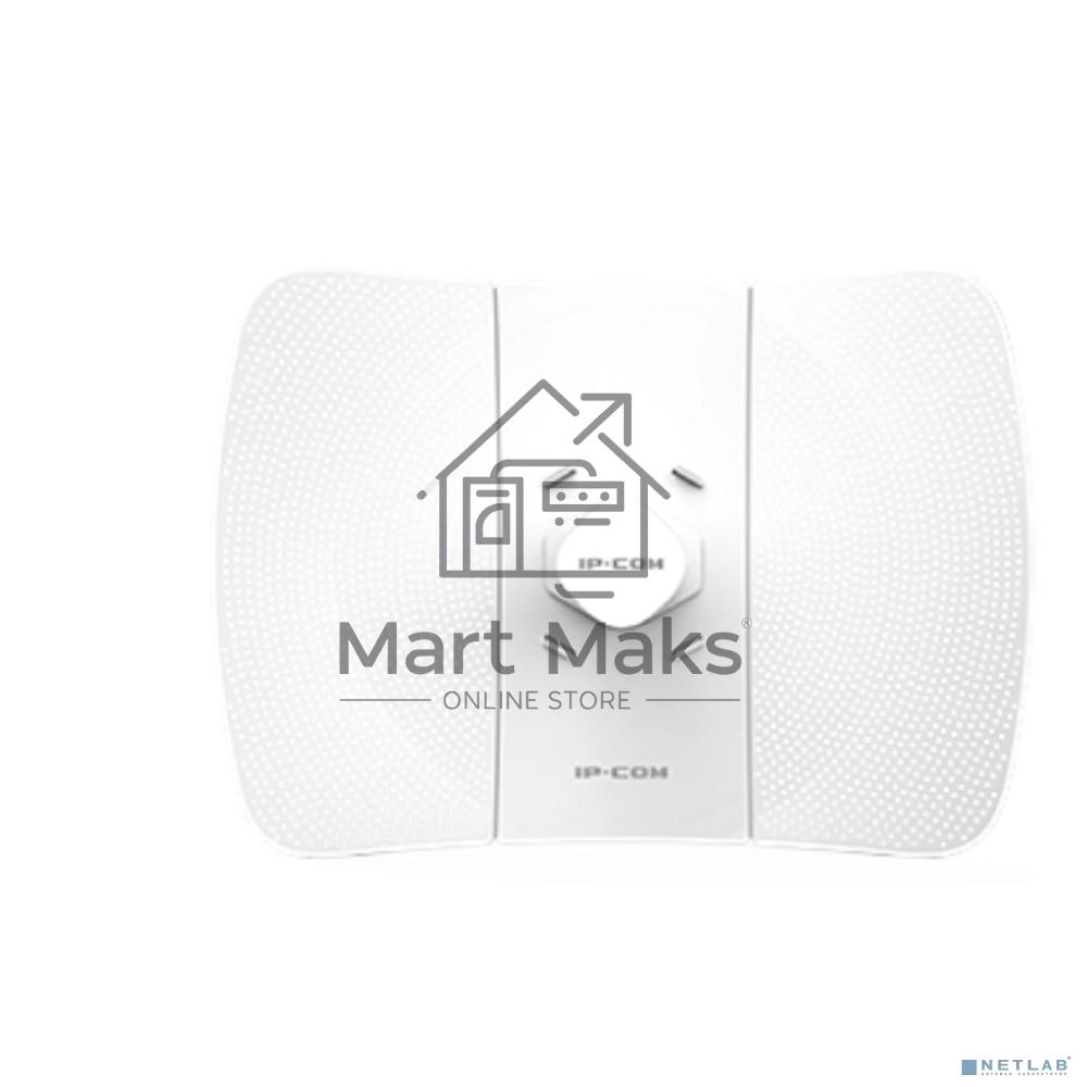 Наружный радиомост IP-COM iLBE-M5 большой дальности действия, 5 ГГц, до 433 Мбит/с, IP64, 1х23dbi, 1х100 Мбит/с, PoE