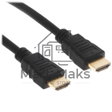 Кабель Cablexpert HDMI CC-HDMI4-0.5M, 19M/19M, v2.0, медь, позол.разъемы, экран, 0.5м, черный, пак