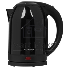 Чайник электрический SUPRA KES-2003N 2 л, 1500 Вт, черный, нержавеющая сталь
