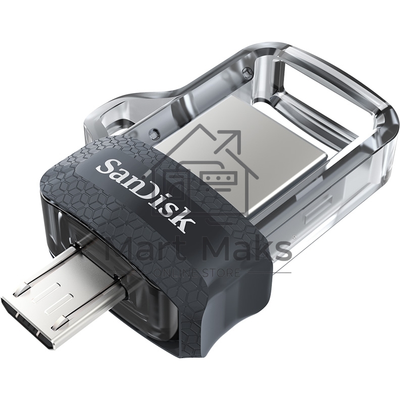 Флешка USB R/W 256GB SanDisk Ultra Android Dual Drive OTG, m3.0/USB 3.0, Black