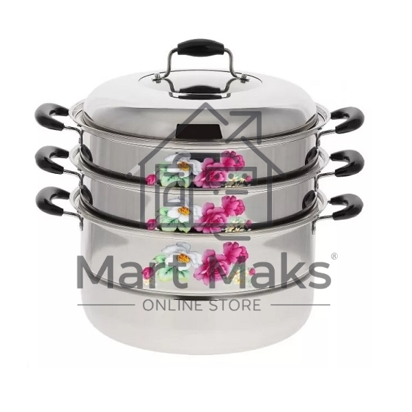 Мантоварка Трехуровневая KELLI KL-4244-30, диаметр 30см (1х4)