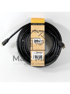 Кабель цифровой TV-COM HDMI19M to HDMI19M, V1.4+3D, 20m <CG150S-20M>