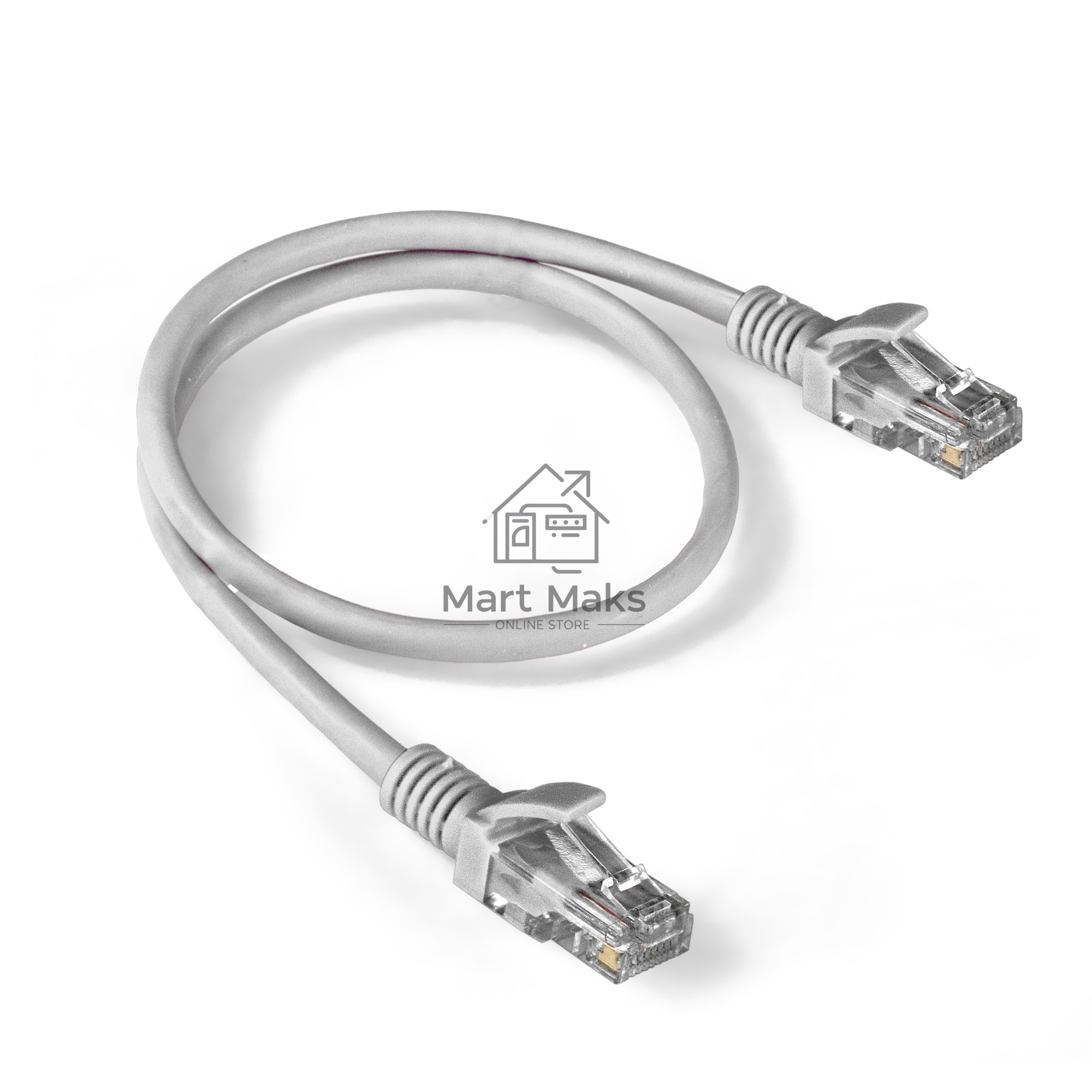 Патч-корд ExeGate EX286379RUS UTP-RJ45-RJ45-5e-0,5M-LSZH-GY, UTP, cat.5e, LSZH, 0.5м, серый