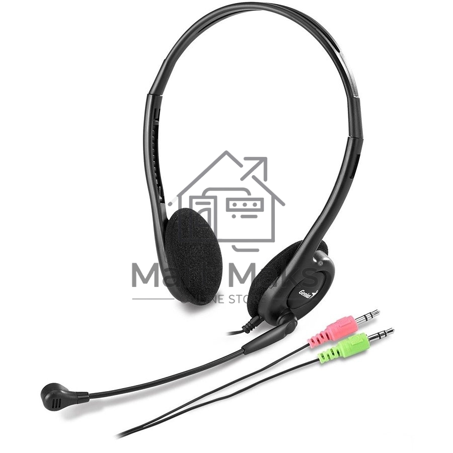Наушники с микрофоном Genius HS-200C черный