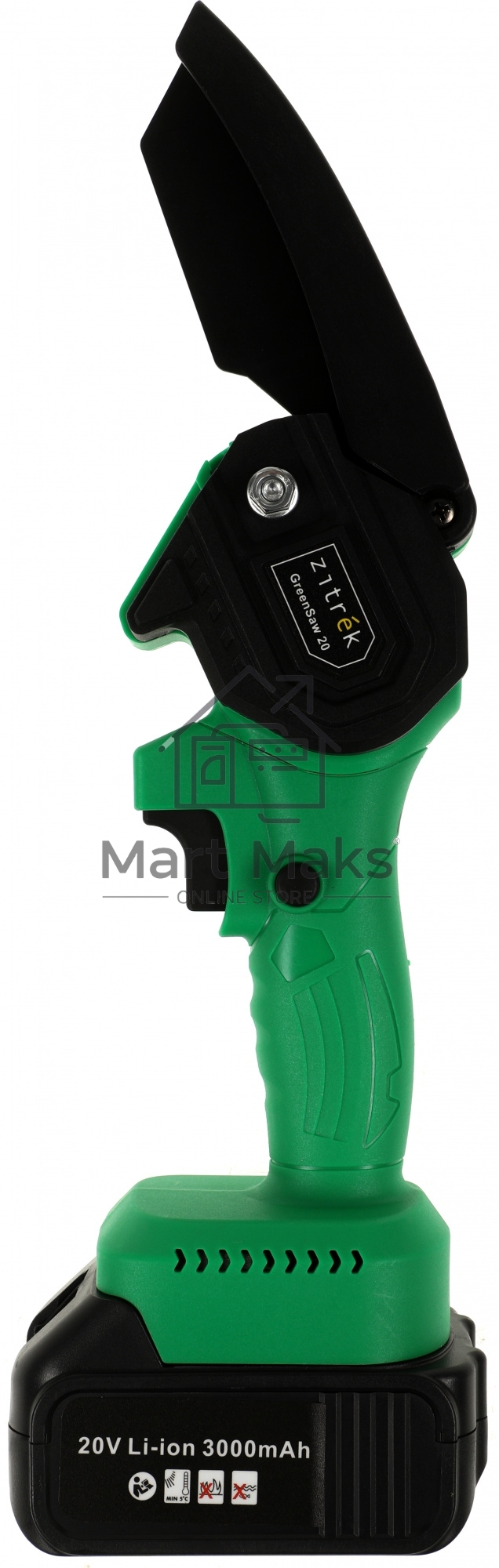 Пила цепная аккумуляторная ZITREK GreenSaw 20 Extra power 20В, 3Ач Li-ion аккум. 1шт, 1,5Ач Li-ion аккум. 1шт, ЗУ