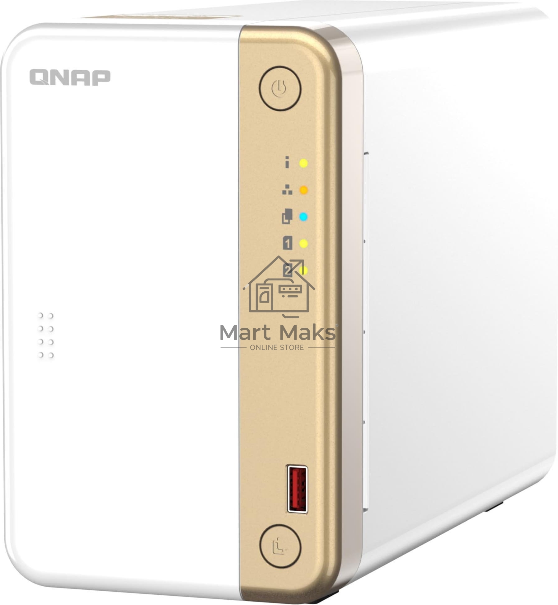 Сетевое хранилище channel QNAP TS-262-4G NAS 2 HDD trays, 2 x M.2 NVMe PCIe Gen 3 x1, 2-core Intel Celeron N4505 2.9 GHz, 4 GB RAM (4GB max), 1x2.5 Gigabit Ethernet, Slot PCIe Gen 3 x2, 2 USB 3.2 Gen 2 (10Gbps) Port, 2xUSB USB 2.0 port, 1xHDMI 2.0