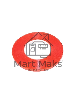 Скотч 3M 57748 двусторонний прозрачный с красной защитной лентой, ширина 10мм 50м