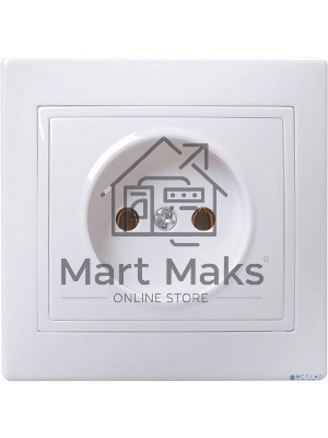 Розетка 1-м СП Кварта 10А IP20 без заземл. бел. ИЭК ERK13-K01-10-DM