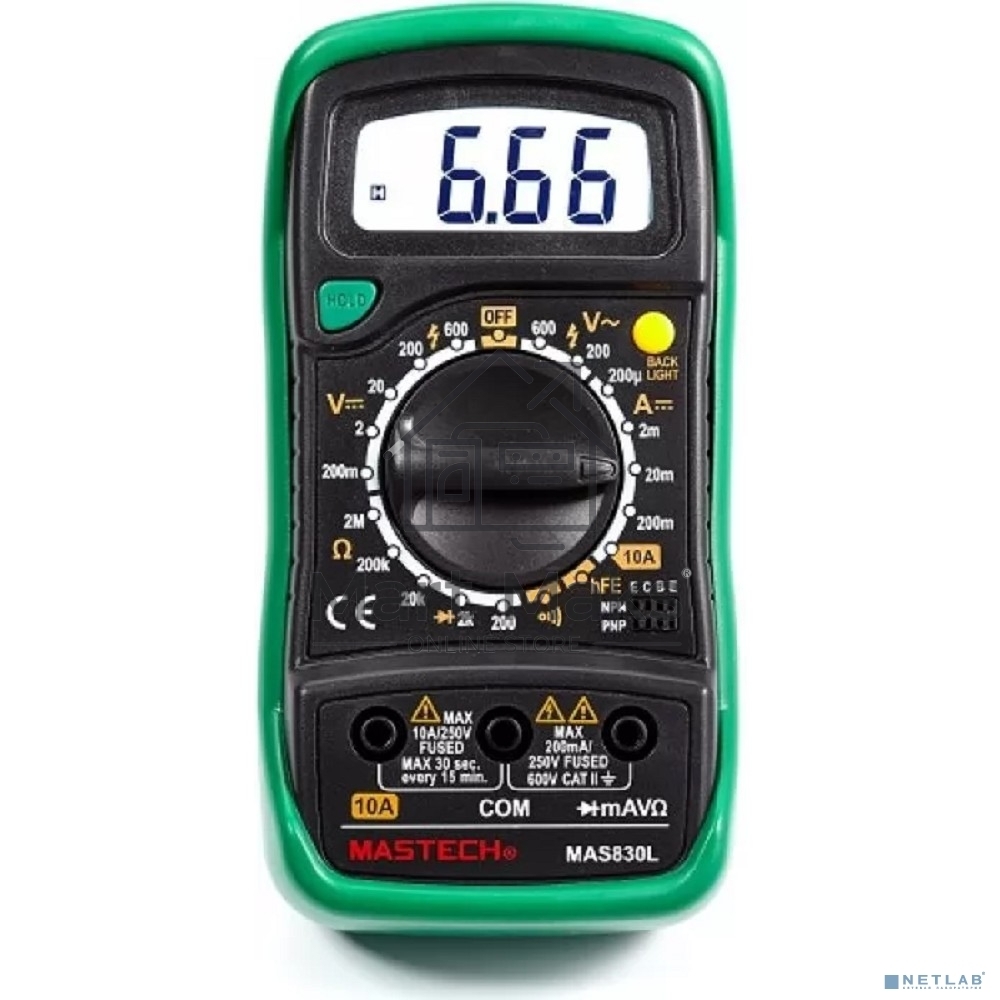 Портативный мультиметр MAS830L MASTECH