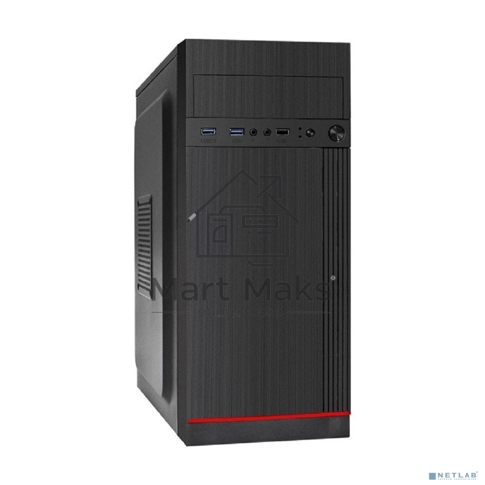 Компьютерный корпус Miditower ExeGate AA-442U2 (ATX, без БП, 1*USB+2*USB3.0, аудио, черный)