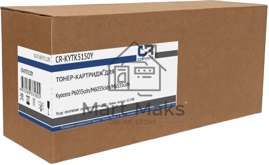 Картридж лазерный CopyRite CR-KYTK5150Y TK-5150Y желтый (10000стр.) для Kyocera P6035cdn/M6035cidn/M6535cidn