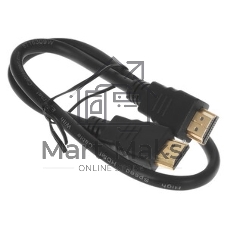 Кабель Cablexpert HDMI CC-HDMI4-0.5M, 19M/19M, v2.0, медь, позол.разъемы, экран, 0.5м, черный, пак