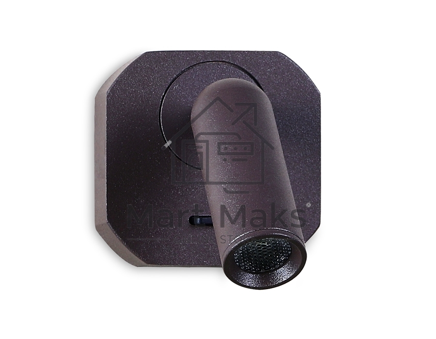 Настенный светодиодный светильник Ambrella light FW283 SCF кофе песок LED 4200K 3W 66*66*65