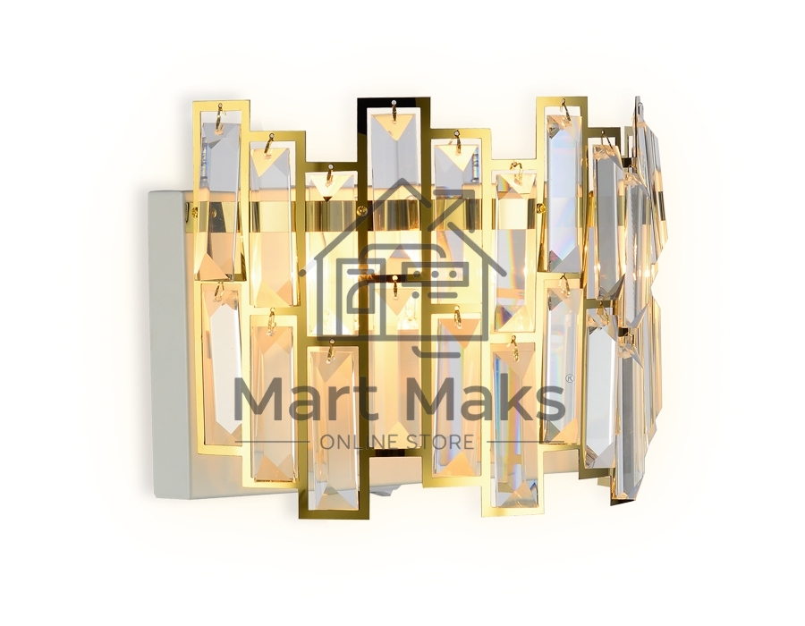 Светильник Ambrella light TR5055 GD/WH/CL золото/белый/прозрачный E14/2 max 40W 250*200*140