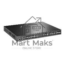 Коммутатор 48-port Gigabit PoE+ L2+ switch, 48 802.3af/at PoE+ ports, 4 Gb SFP slots, 1 RJ-45 + 1Micro-USB console ports, 348W PoE budget
