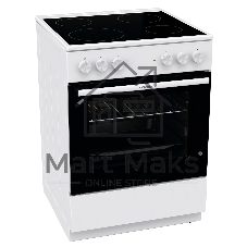 Плита электрическая Gorenje GEC6A11WG белый, конфорок 4 шт, духовка 65 л, 60 см x 85 см x 60 см