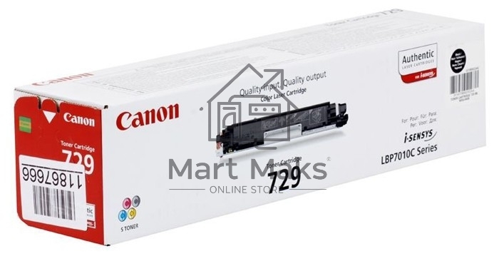 Картридж лазерный Canon Cartridge 729BK (4370B002) черный (1200 стр.) для Canon i-Sensys LBP-7010C/7018C
