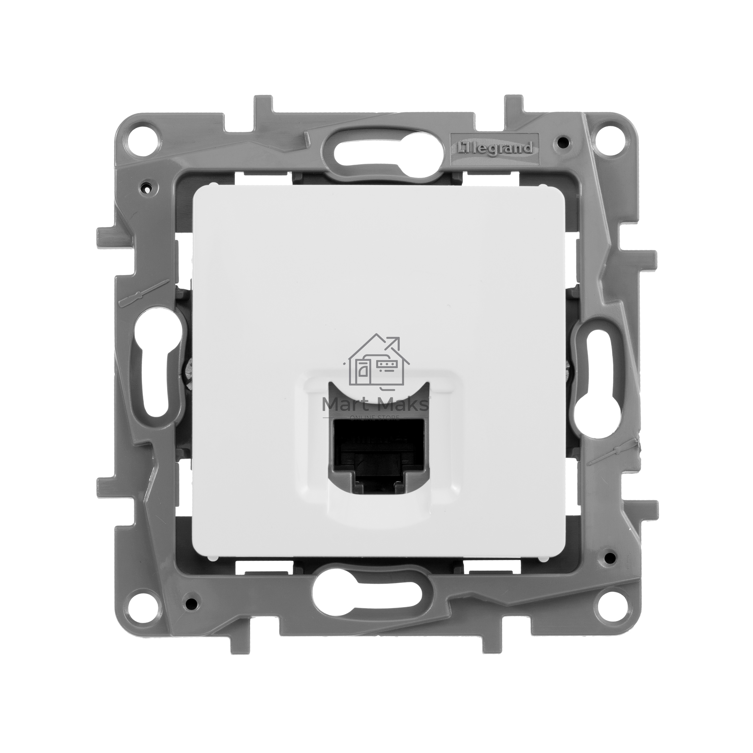 Розетка ETIKA RJ45 кат.5 UTP, бел. 