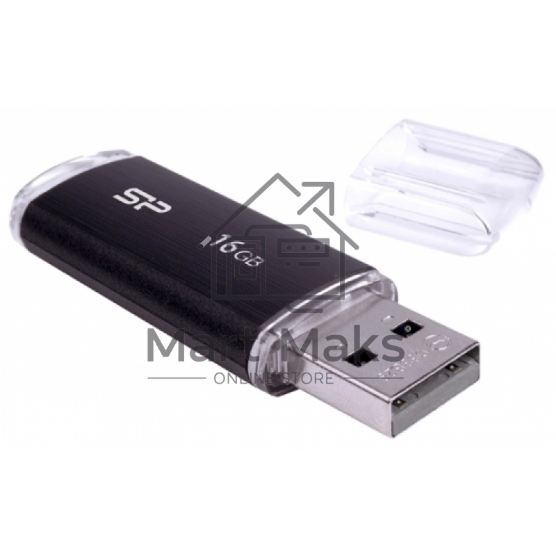 Флешка USB R/W R/W 16Gb Ultima U02 SP016GBUF2U02V1K USB2.0 черный