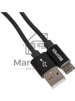 Кабель USB (m)-USB Type-C (m) 1м черный
