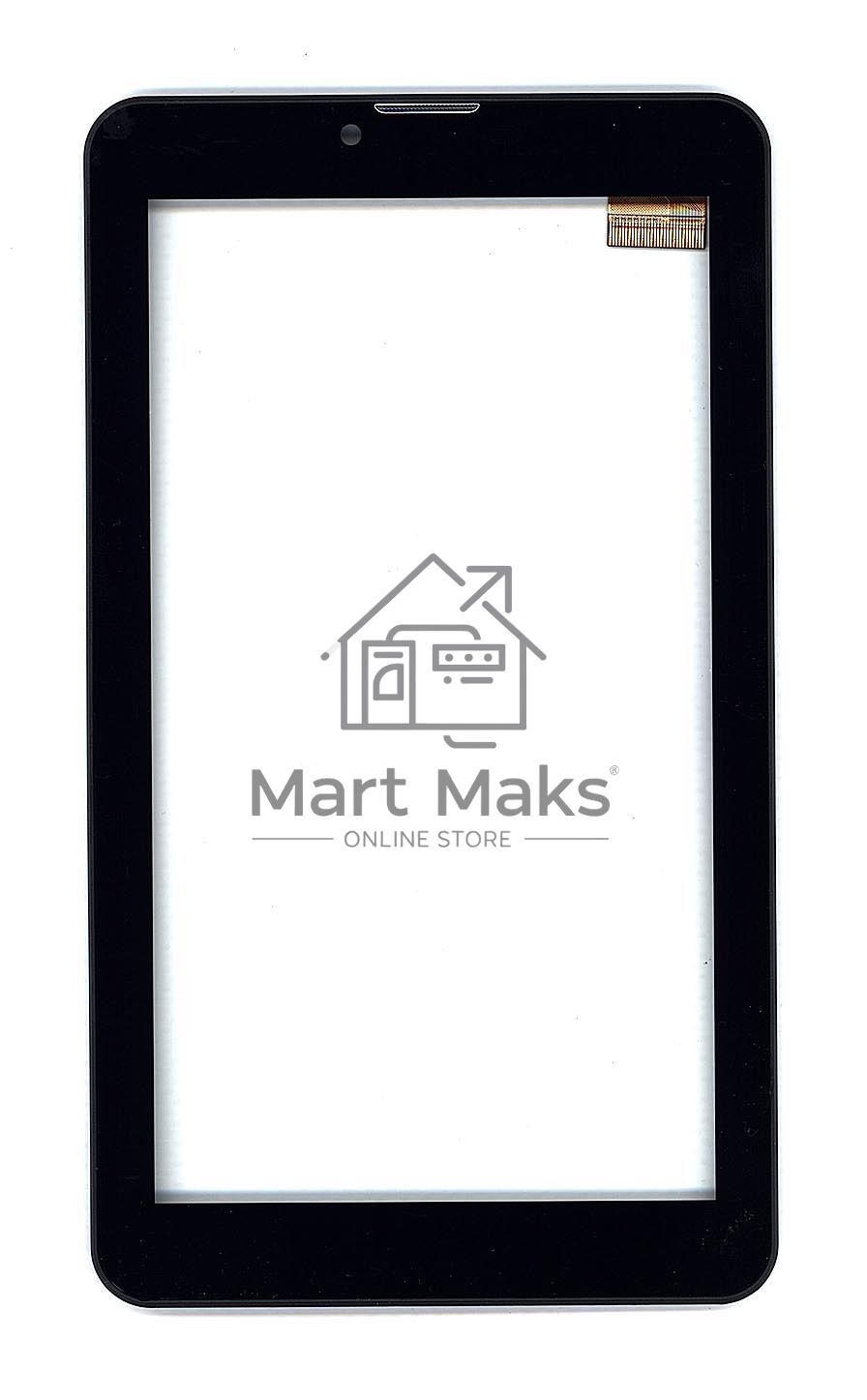 Сенсорное стекло (тачскрин) для Irbis TZ53, черное с рамкой