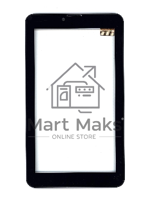 Сенсорное стекло (тачскрин) для Irbis TZ53, черное с рамкой