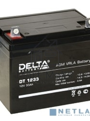Батарея Delta DT 1233 (33 А\ч, 12В) свинцово- кислотный аккумулятор