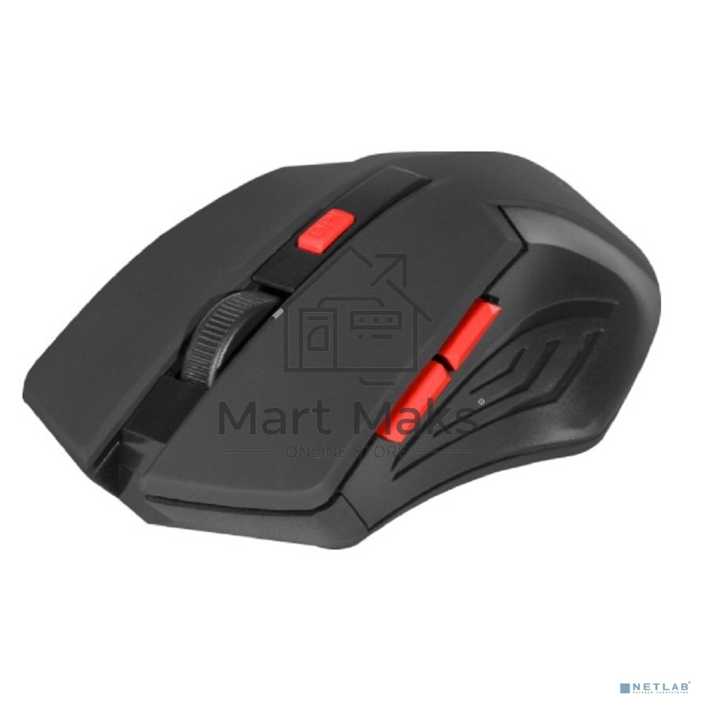 Мышь беспроводная Defender Accura MM-275 красный, 1600 dpi, радиоканал, USB, кнопки - 6
