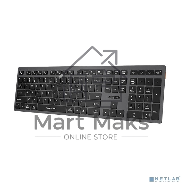 Клавиатура A4Tech Fstyler FBX50C беспроводная, USB, Bluetooth/Радиоканал, серый