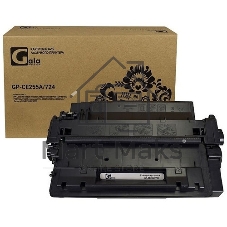 Картридж лазерный GalaPrint GP-CE255A/724 черный (6000 стр.) для HP LJ P3010/3015d/3015dn/3015n/3015x/3016/MFP M525/Canon LBP6750dn/6780x