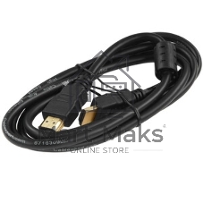 Кабель Cablexpert HDMI CC-HDMI4-15, 19M/19M, v2.0, медь, позол.разъемы, экран, 4.5м, черный, пакет