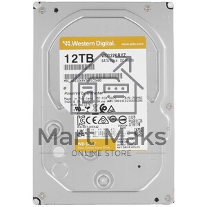 Жесткий диск HDD WD Gold 12Tb 7200rpm SATA 512Mb 3.5