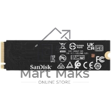 Накопитель SSD Western Digital Black SSD SN7100 M2.2280 PCIe 4.0 4Tb, 7000MBs/6700MBs, TBW 2400, WDS400T4X0E, 1 year