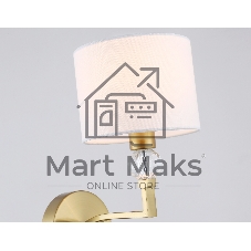 Настенный светильник Ambrella light LH71135 BS/WH латунь/белый E14 max 40W 220*140*250