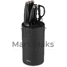 Набор кухонных ножей Rondell Florett RD-1582, черный