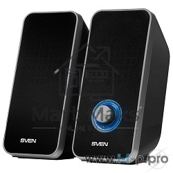 Акустическая система 2.0 SVEN 325, черный, USB, мощность 2x3 Вт(RMS) SVEN 325, черный, USB, акустическая система 2.0, мощность 2x3 Вт(RMS)