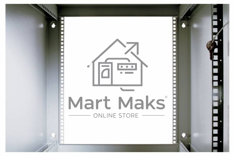 Шкаф настенный ЦМО ШРН-12.650 12U 600x650мм пер.дв.стекл несъемные бок.пан. 50кг серый