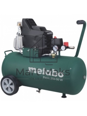 Компрессоры Metabo 250-50 W 601534000 Компрессор масл.1.5кВт,50л, вес 32.5 кг