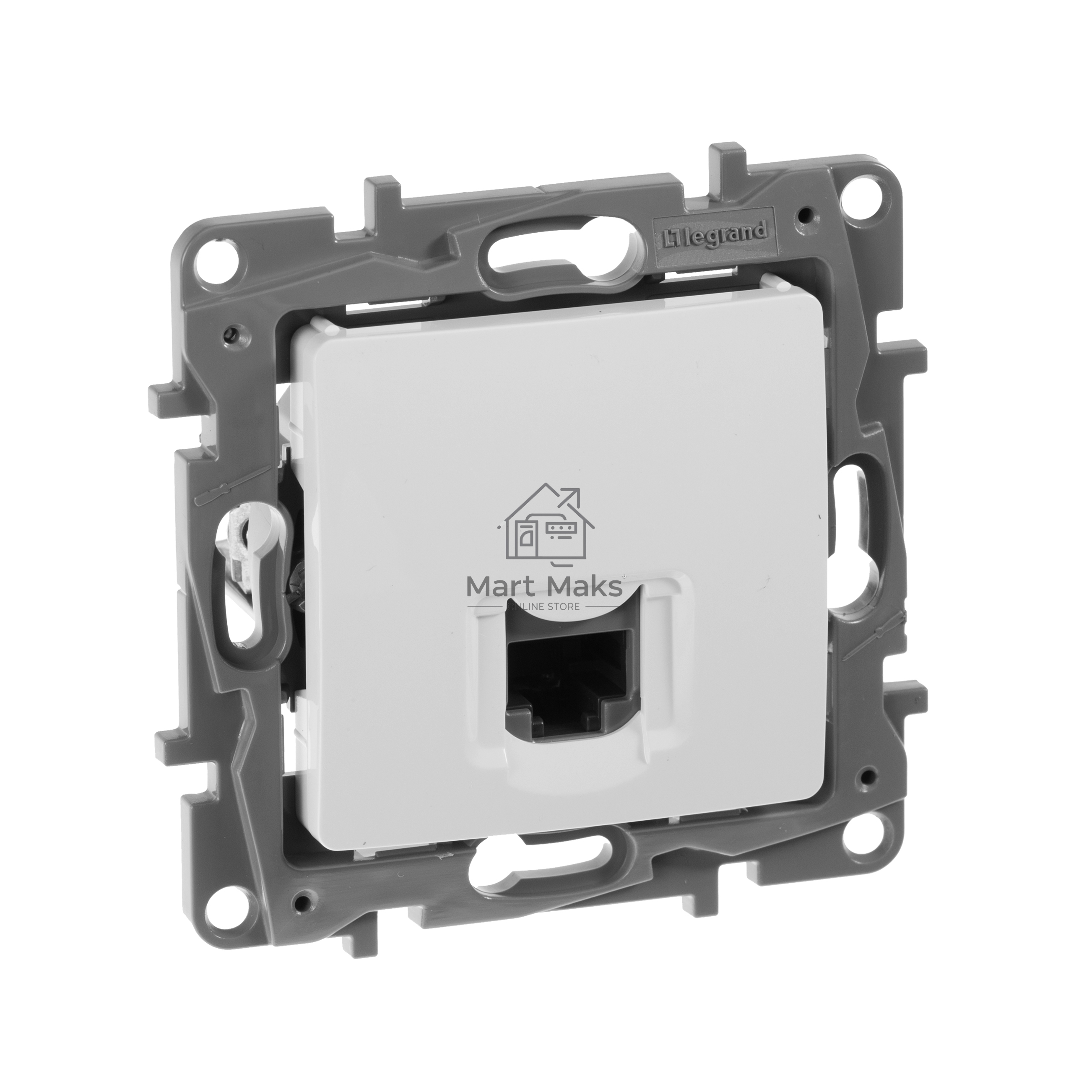 Розетка ETIKA RJ45 кат.5 UTP, бел. 